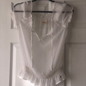 Hollister White Blouse